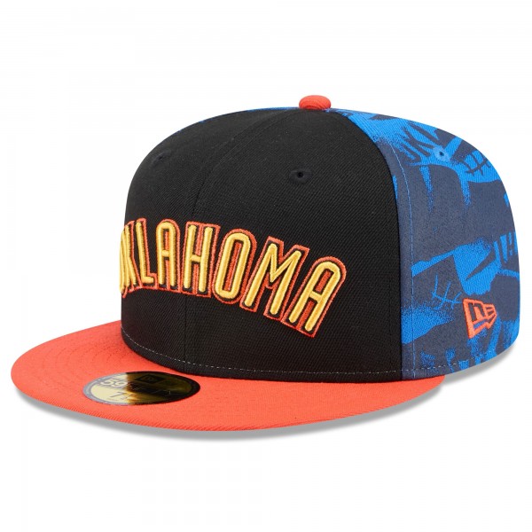 Бейсболка Oklahoma City Thunder New Era 2024/25 City Edition 59FIFTY - Black