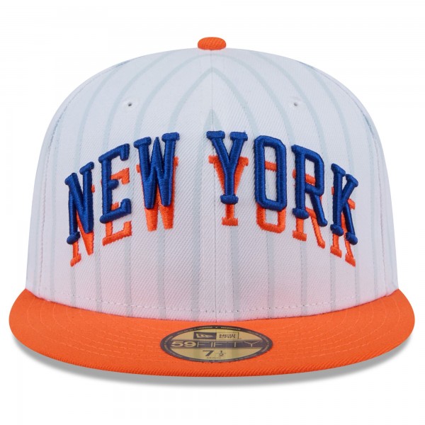 Бейсболка New York Knicks New Era 2024/25 City Edition 59FIFTY - White