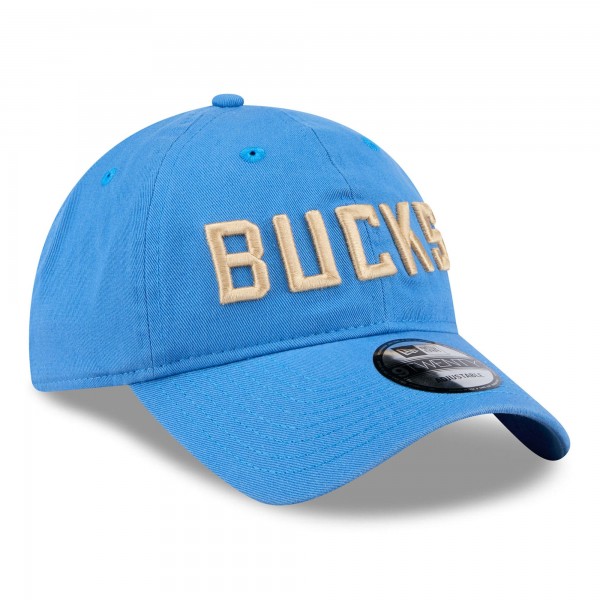 Бейсболка Milwaukee Bucks New Era 2024/25 City Edition 9TWENTY - Blue