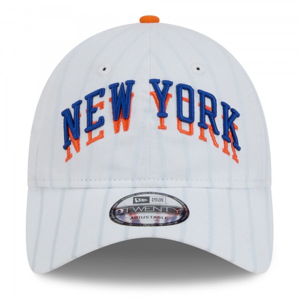 Бейсболка New York Knicks New Era 2024/25 City Edition 9TWENTY - White