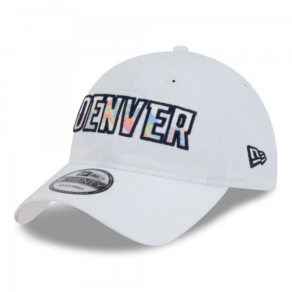 Бейсболка Denver Nuggets New Era 2024/25 City Edition 9TWENTY - White