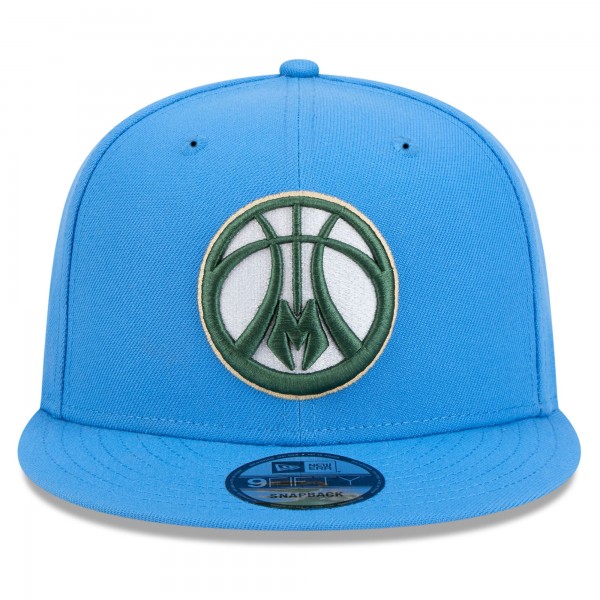 Бейсболка Milwaukee Bucks New Era 2024/25 City Edition Alternate 9FIFTY - Blue