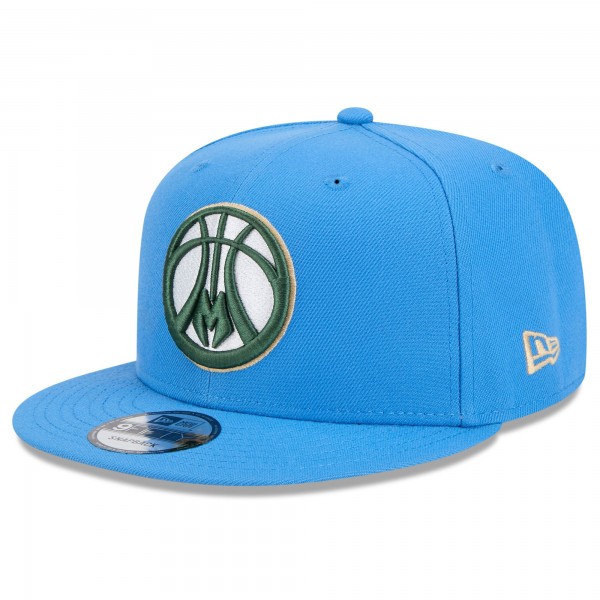 Бейсболка Milwaukee Bucks New Era 2024/25 City Edition Alternate 9FIFTY - Blue