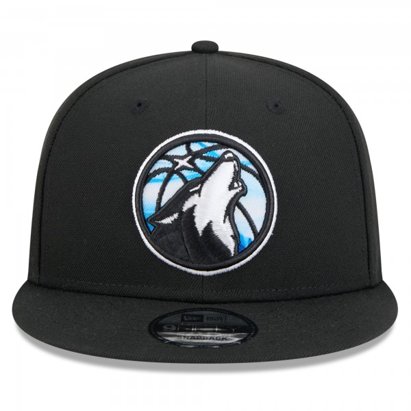 Бейсболка Minnesota Timberwolves New Era 2024/25 City Edition Alternate 9FIFTY - Black