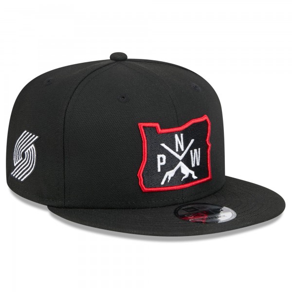 Бейсболка Portland Trail Blazers New Era 2024/25 City Edition Alternate 9FIFTY - Black