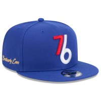 Бейсболка Philadelphia 76ers New Era 2024/25 City Edition Alternate 9FIFTY - Royal