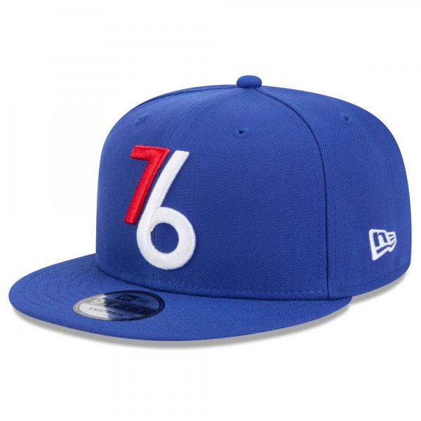 Бейсболка Philadelphia 76ers New Era 2024/25 City Edition Alternate 9FIFTY - Royal