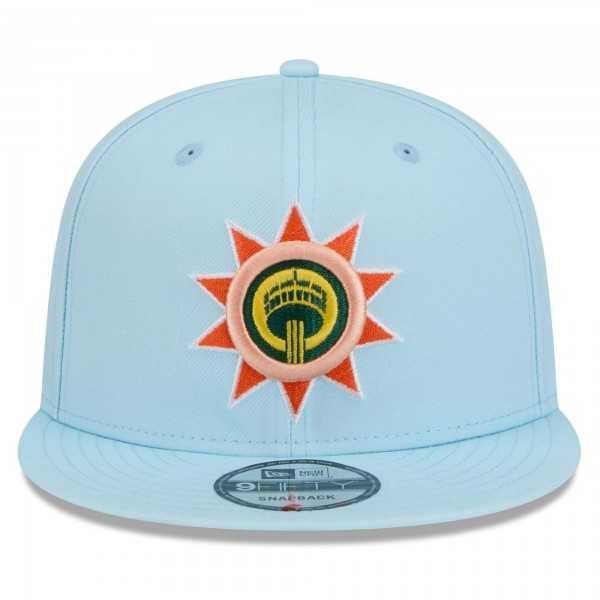 Бейсболка San Antonio Spurs New Era 2024/25 City Edition Alternate 9FIFTY - Light Blue
