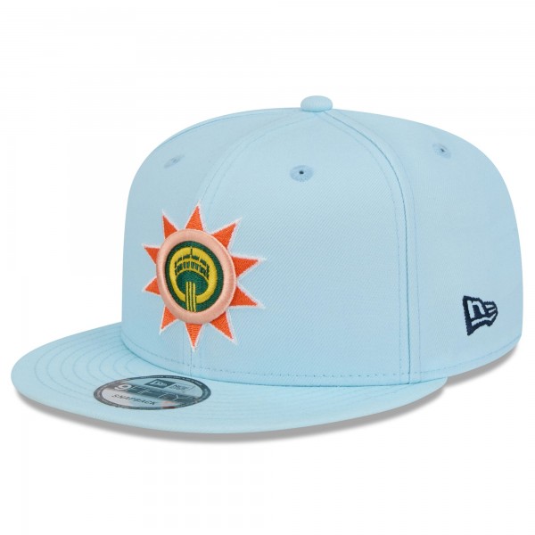 Бейсболка San Antonio Spurs New Era 2024/25 City Edition Alternate 9FIFTY - Light Blue