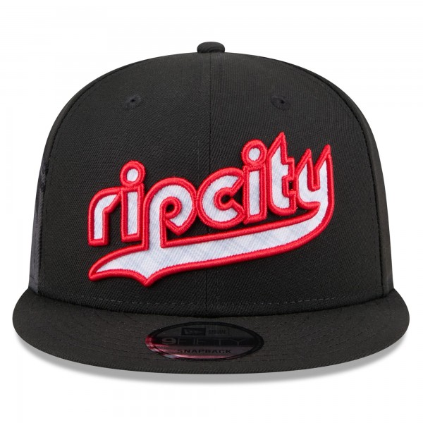 Бейсболка Portland Trail Blazers New Era 2024/25 City Edition 9FIFTY - Black