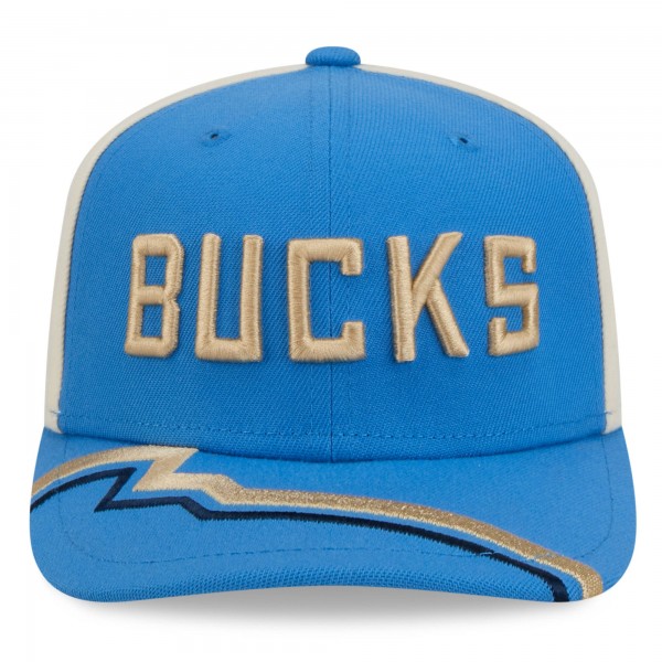 Бейсболка Milwaukee Bucks New Era 2024/25 City Edition 9SEVENTY - Blue