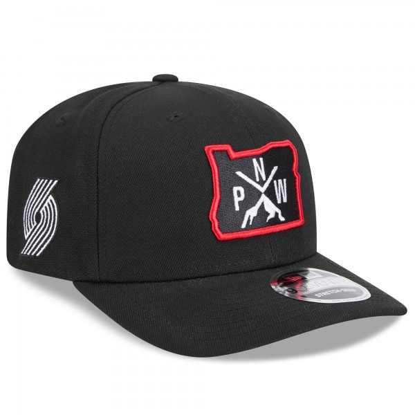 Бейсболка Portland Trail Blazers New Era 2024/25 City Edition 9SEVENTY - Black