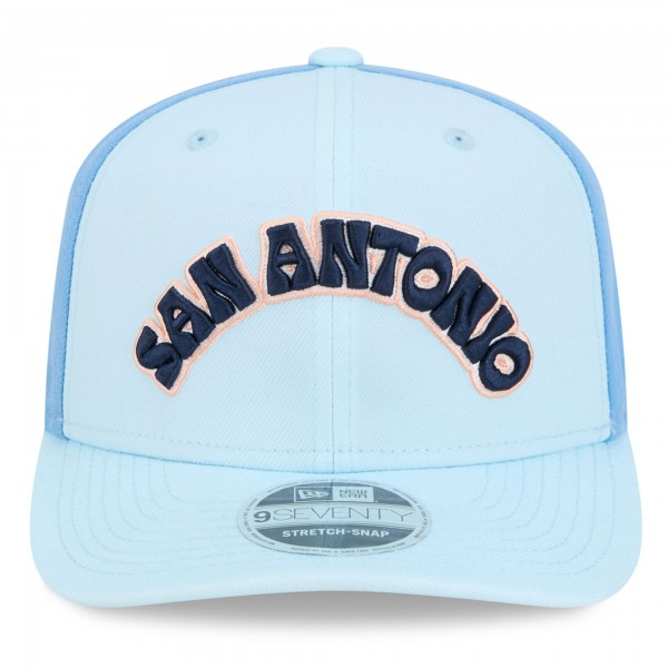 Бейсболка San Antonio Spurs New Era 2024/25 City Edition 9SEVENTY - Light Blue