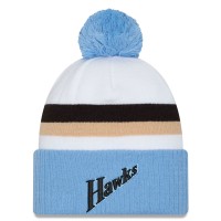 Шапка с помпоном Atlanta Hawks New Era 2024/25 City Edition Cuffed Knit - White