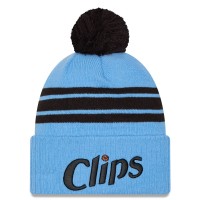 Шапка с помпоном LA Clippers New Era 2024/25 City Edition Cuffed Knit - Blue