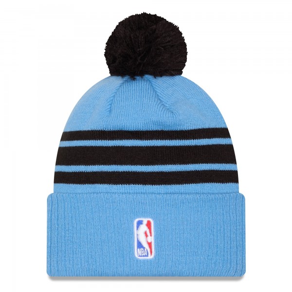Шапка с помпоном LA Clippers New Era 2024/25 City Edition Cuffed Knit - Blue