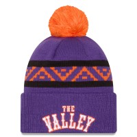 Шапка с помпоном Phoenix Suns New Era 2024/25 City Edition Cuffed Knit - Purple