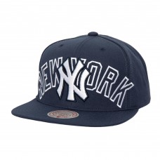 New York Yankees Mitchell & Ness Navy Full Frontal Snapback Hat