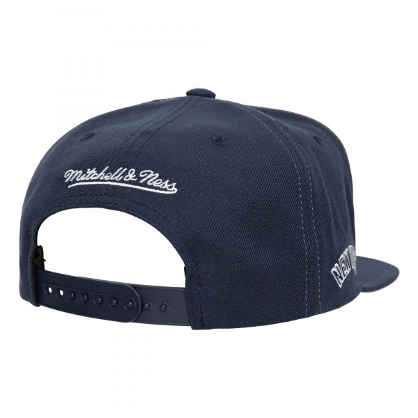 New York Yankees Mitchell & Ness Navy Full Frontal Snapback Hat