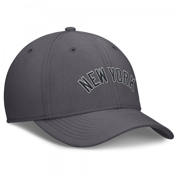 Бейсболка New York Yankees Nike Gray Swoosh Performance