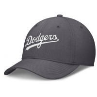 Бейсболка Los Angeles Dodgers Nike Gray Swoosh Performance