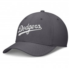 Бейсболка Los Angeles Dodgers Nike Gray Swoosh Performance