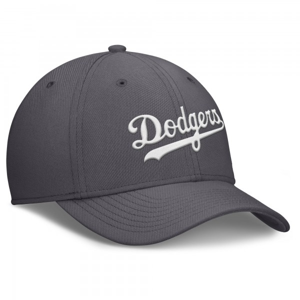 Бейсболка Los Angeles Dodgers Nike Gray Swoosh Performance