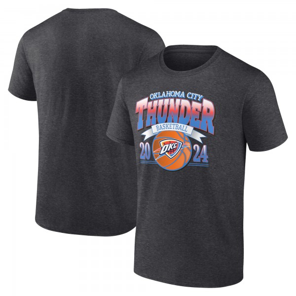 Футболка Oklahoma City Thunder Charcoal Fast Break Finisher