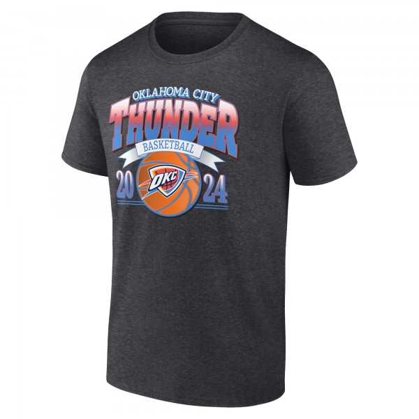 Футболка Oklahoma City Thunder Charcoal Fast Break Finisher