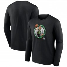 Футболка с длинным рукавом Boston Celtics Midnight Mascot - Black