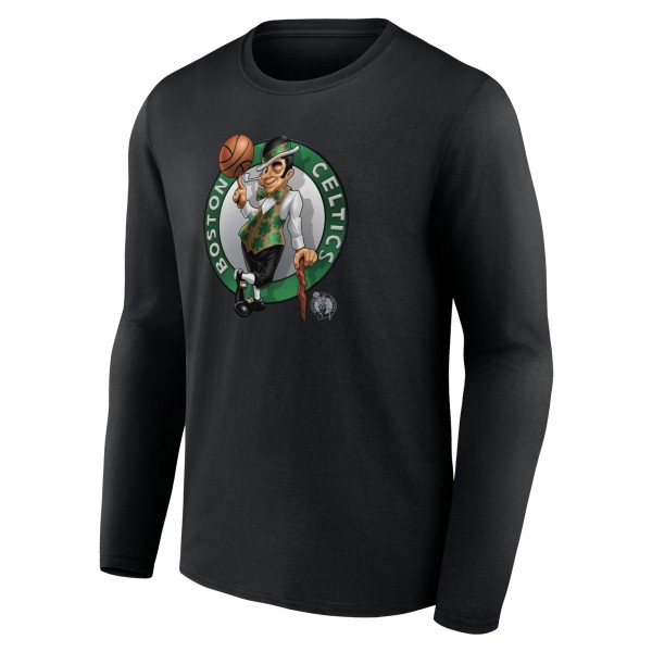 Футболка с длинным рукавом Boston Celtics Midnight Mascot - Black