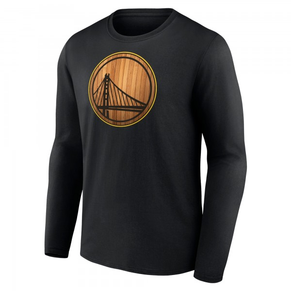 Golden State Warriors Black Hardwood Long Sleeve T-Shirt