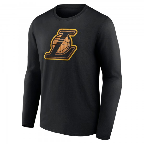 Футболка с длинным рукавом Los Angeles Lakers Hardwood - Black