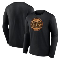 Футболка с длинным рукавом New York Knicks Hardwood - Black