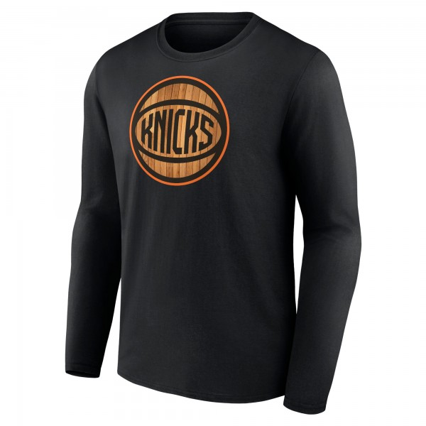Футболка с длинным рукавом New York Knicks Hardwood - Black