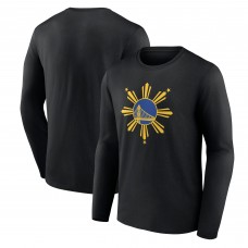 Golden State Warriors Black Filipino Heritage Long Sleeve T-Shirt