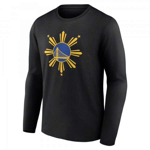 Golden State Warriors Black Filipino Heritage Long Sleeve T-Shirt