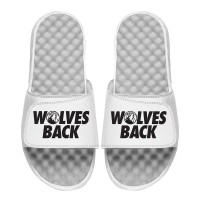 Шлепки Minnesota Timberwolves ISlide Youth Youth NBA 2024 Playoff Phrase - White