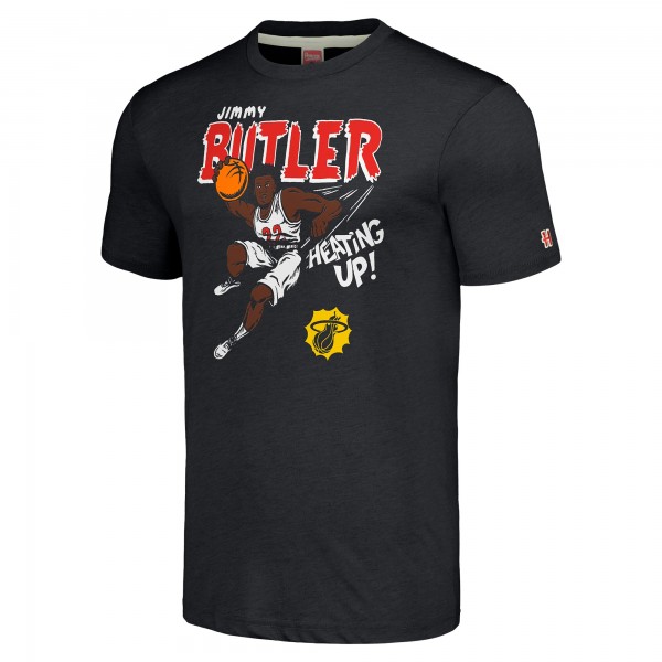 Miami Heat Jimmy Butler III Homage Black Comic Book Player Tri-Blend T-Shirt