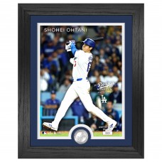 Los Angeles Dodgers Shohei Ohtani Highland Mint 13 x 16 First Dodger Home Run Silver Coin Photo Mint