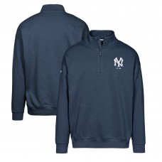 New York Yankees Levelwear Navy Murray Core Logo Quarter-Zip Pullover Top