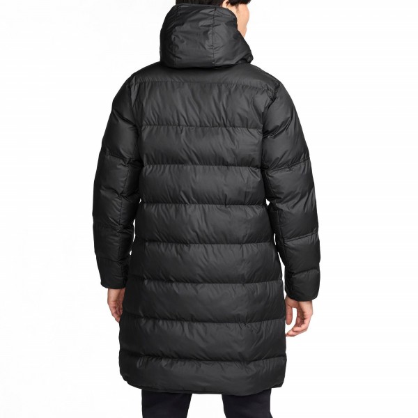 PSG Jordan Fleece Down Hooded Parka - Black