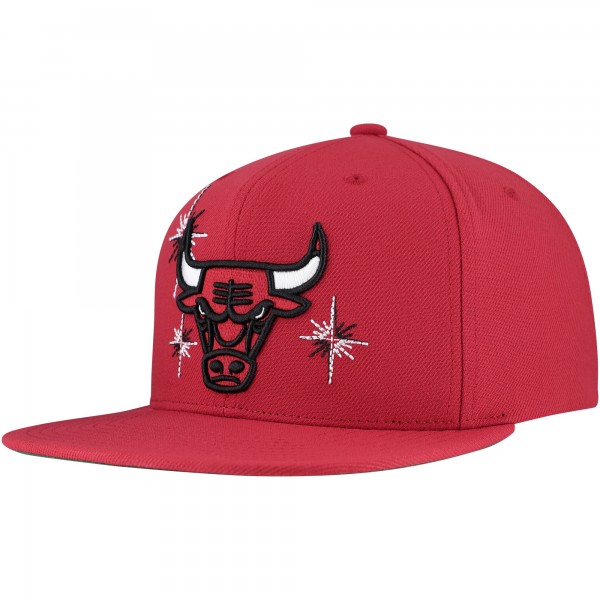 Бейсболка Chicago Bulls Mitchell & Ness Red Starlight