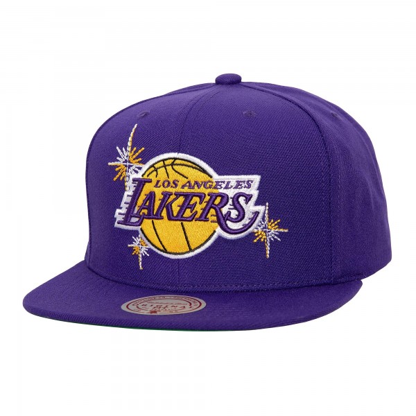 Бейсболка Los Angeles Lakers Mitchell & Ness Purple Starlight