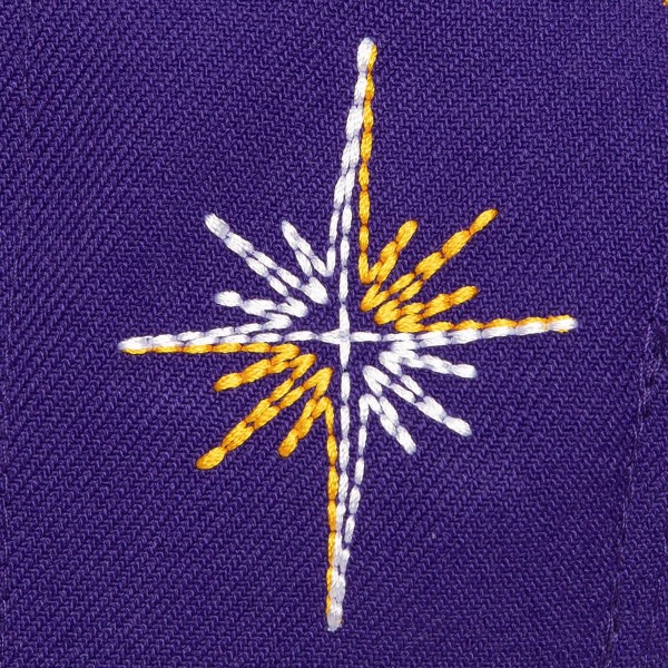 Бейсболка Los Angeles Lakers Mitchell & Ness Purple Starlight