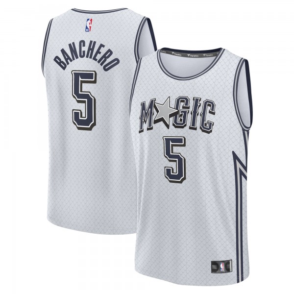 Игровая джерси Paolo Banchero Orlando Magic 2024/25 Fast Break Player - City Edition - Silver