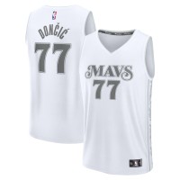 Игровая джерси Luka Dončić Dallas Mavericks 2024/25 Fast Break Player - City Edition - White