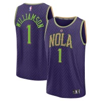 Игровая джерси Zion Williamson New Orleans Pelicans 2024/25 Fast Break Player - City Edition - Purple