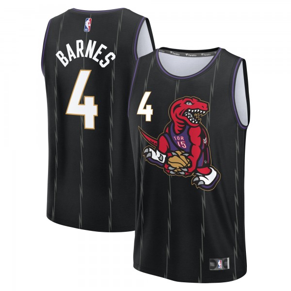 Игровая джерси Scottie Barnes Toronto Raptors 2024/25 Fast Break Player - City Edition - Black