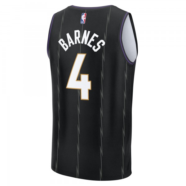 Игровая джерси Scottie Barnes Toronto Raptors 2024/25 Fast Break Player - City Edition - Black